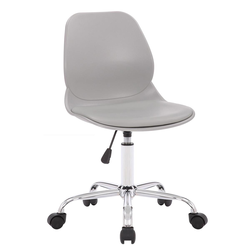 Krzesło Biurowe MACAO, Nowoczesny Design, Metalowa Podstawa, Regulacja Wysokości, kolor Szary