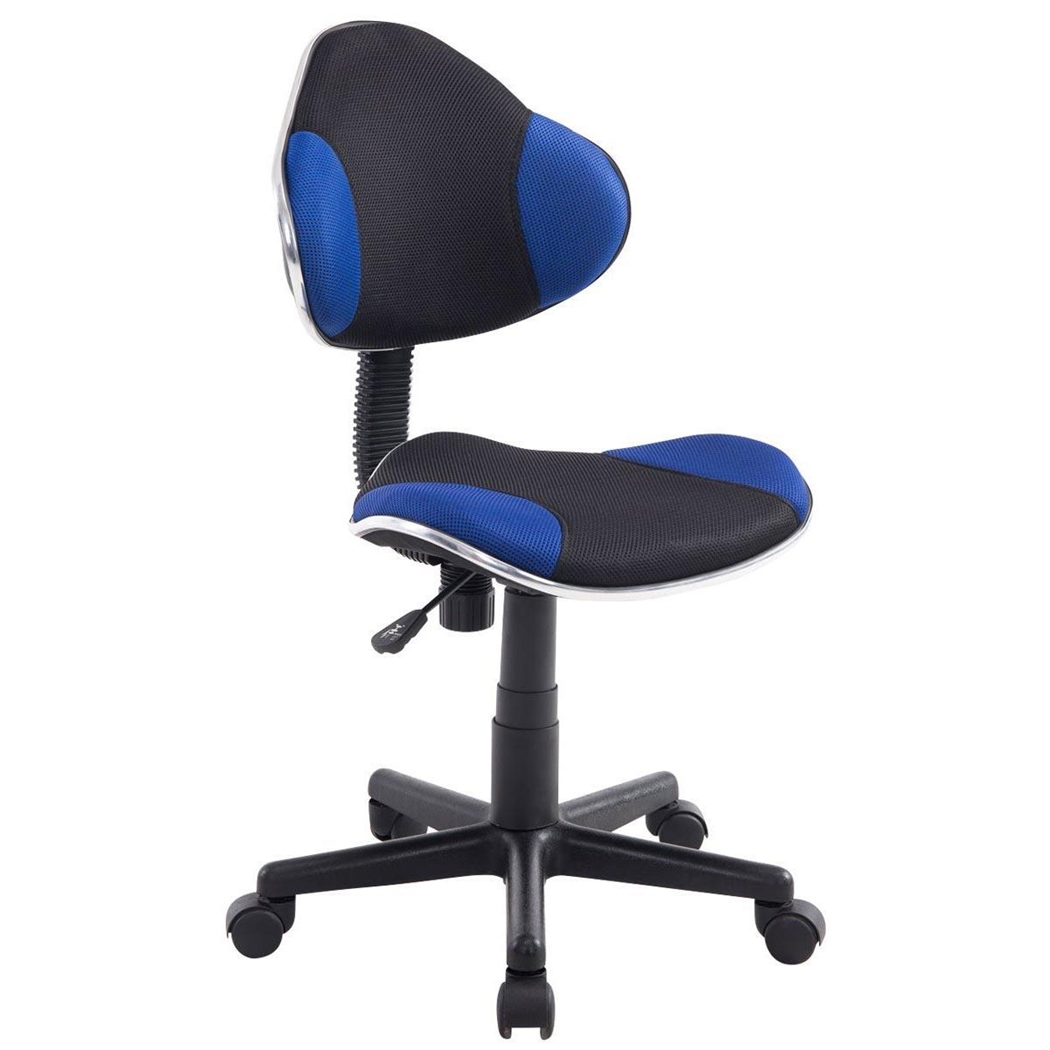 Krzesło do biurka Młodzieżowe BASTER, wysoka jakość, tapicerka z oddychającej siatki, kolor Niebieski