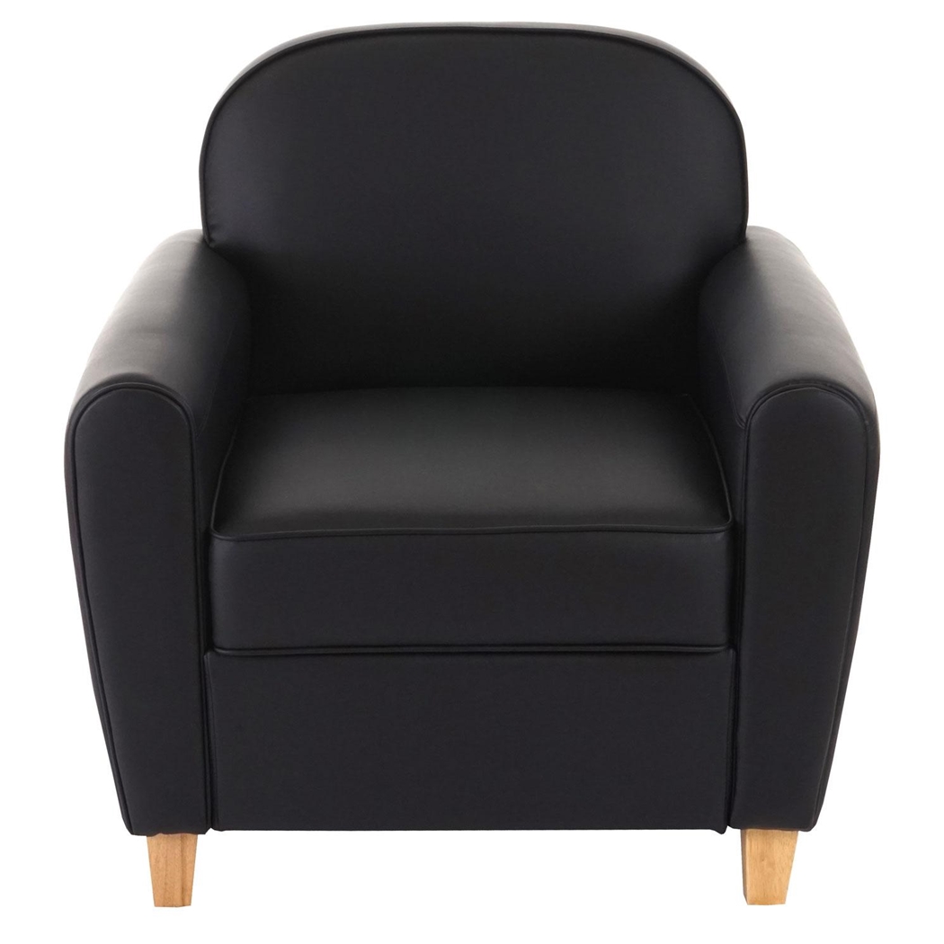 Sofa 1-osobowa ARTIS, Piękny Elegancki Design, Uniwersalna i Wygodna, Skóra kolor Czarny