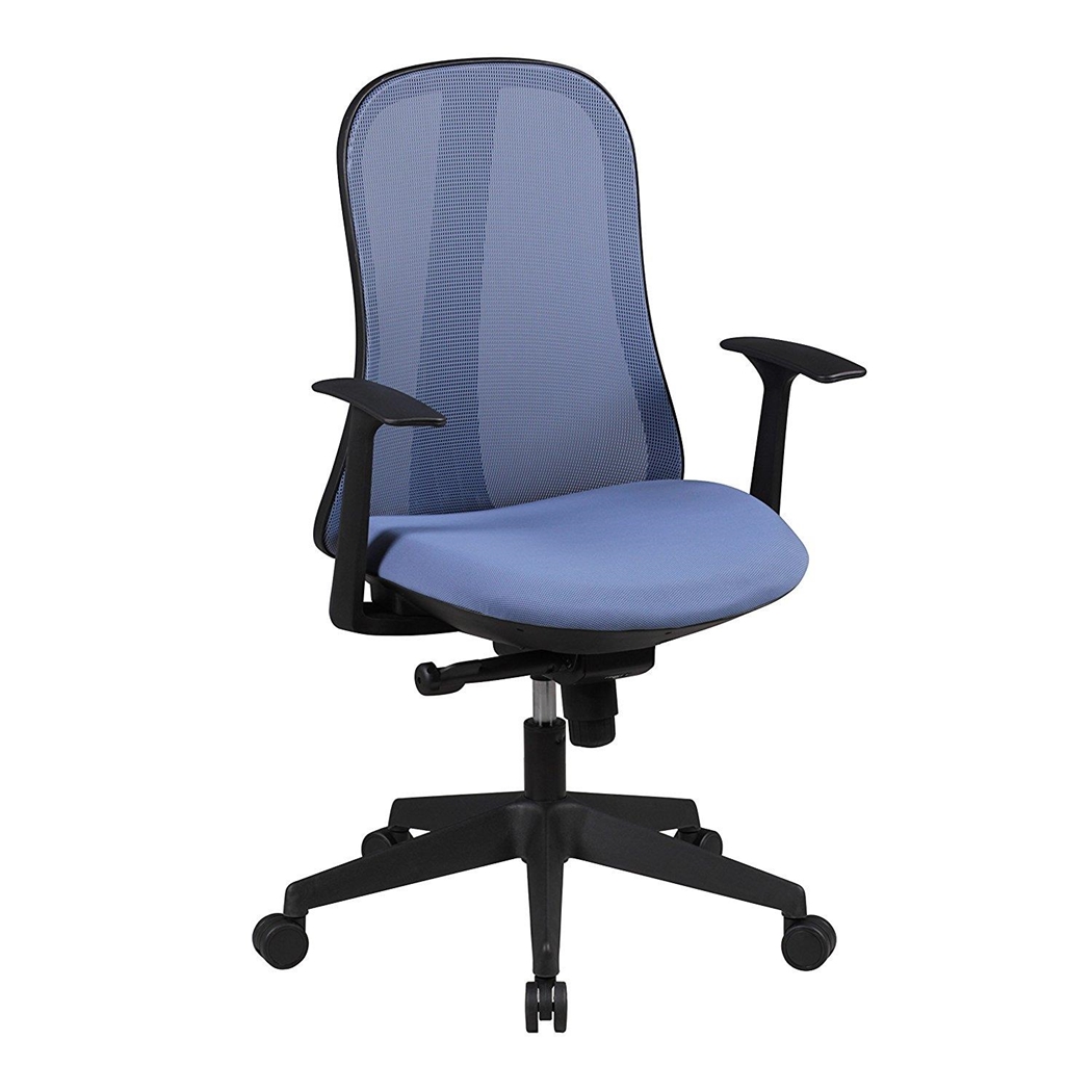Krzesło Ergonomiczne MIRTA, Mechanizm Synchroniczny, Oddychająca Siatka kolor Niebieski