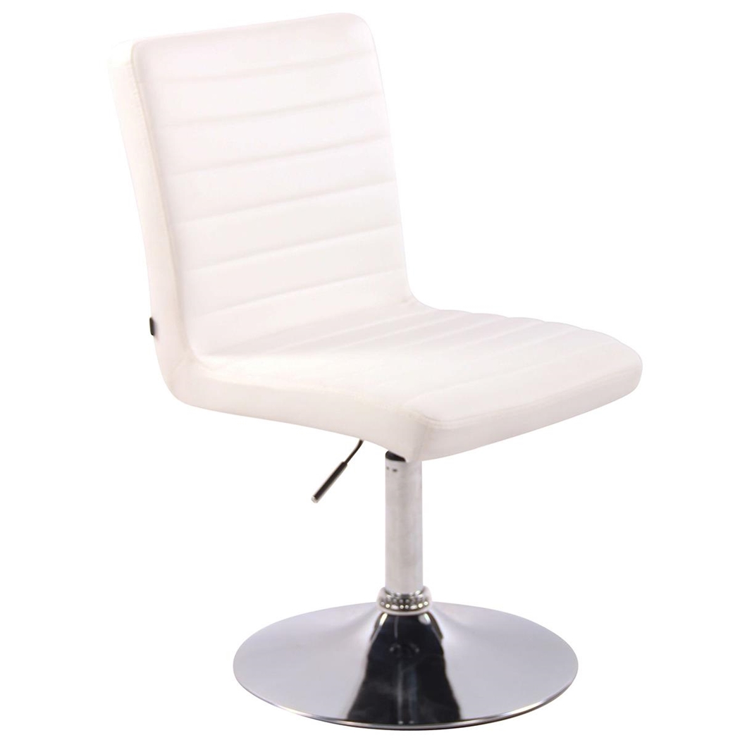 Krzesło Konferencyjne KATE SKÓRA, Regulacja Wysokości, Metalowa Podstawa, kolor Biały