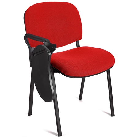 Krzesło Konferencyjne MOBY ze składanym PULPITEM, Super Cena!, Kolor Czerwony i Czarne Nogi