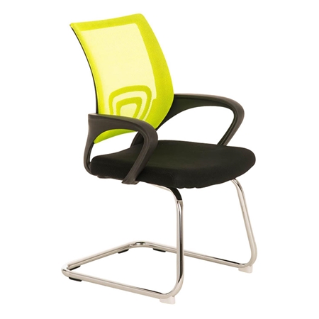 Krzesło Konferencyjne SEUL V, Estetyczny Design, Grubo Wyściełane Siedzisko, Kolor Żółty