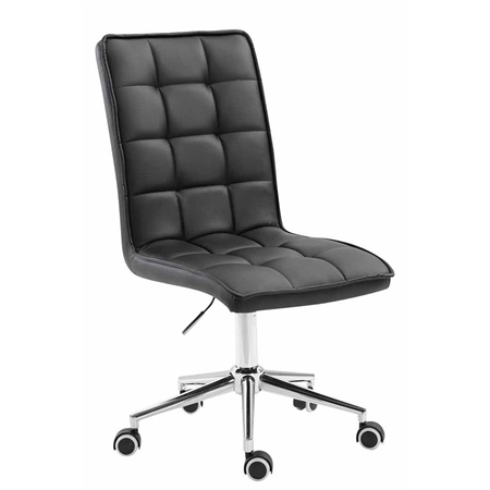 Krzesło Biurowe FIRAS, Ekskluzywny Design, Regulacja Wysokości, Kolor Czarny