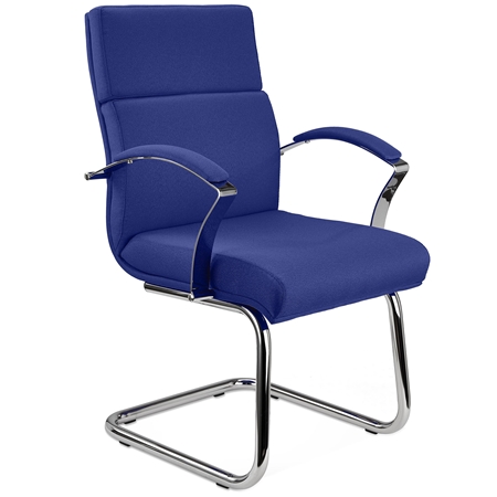 Krzesło Konferencyjne RABAT, Tkanina kolor Granatowy, Wysoka Jakość i Styl